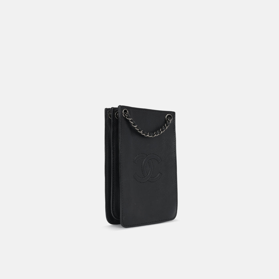 Chanel CC Phone Holder Black