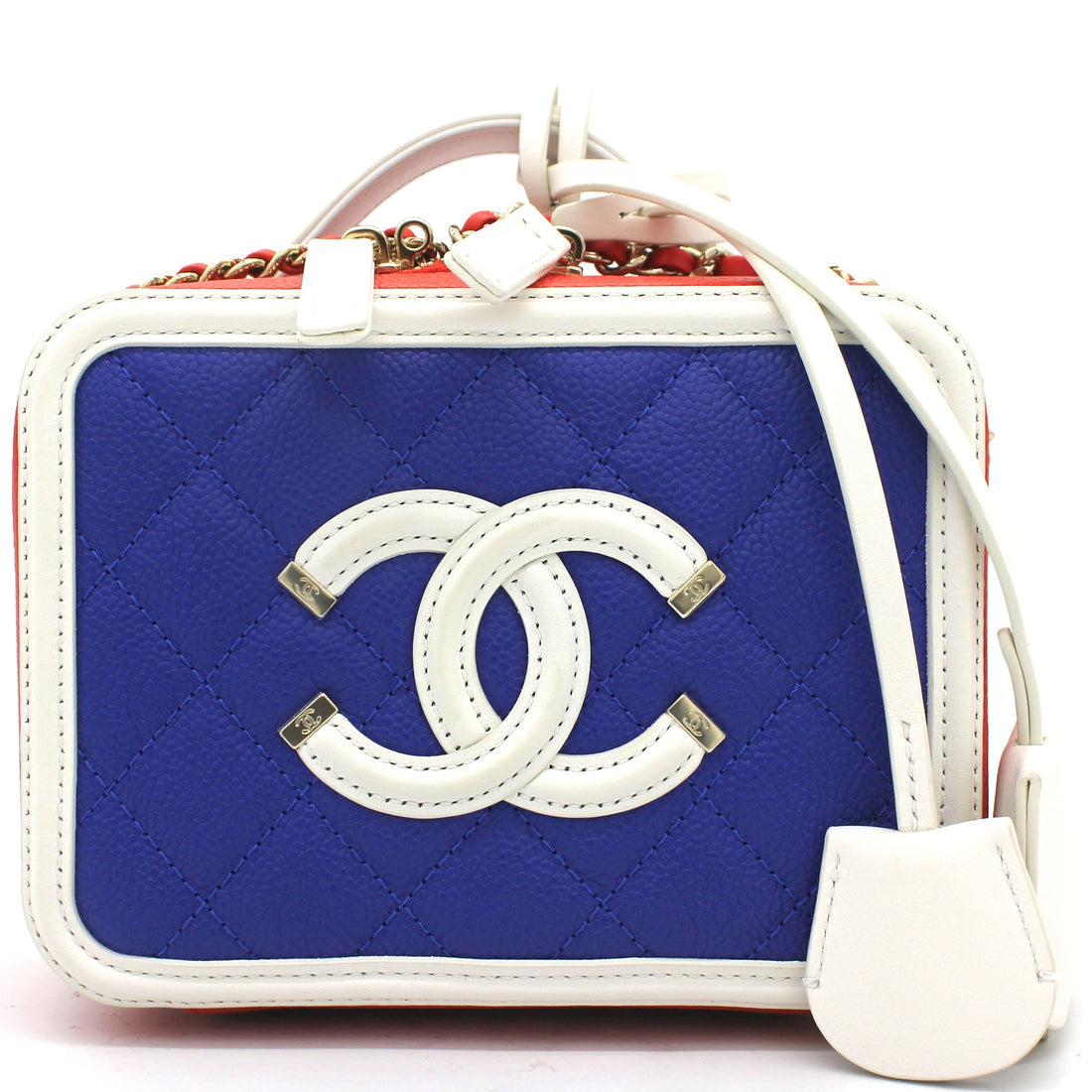 Chanel Caviar Quilted Small CC Filigree Vanity Case