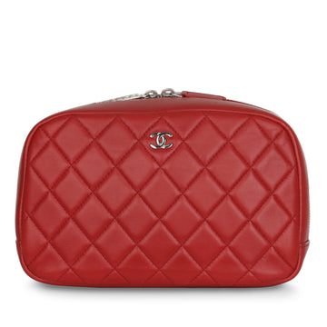 Chanel Toiletry Pouch Lambskin