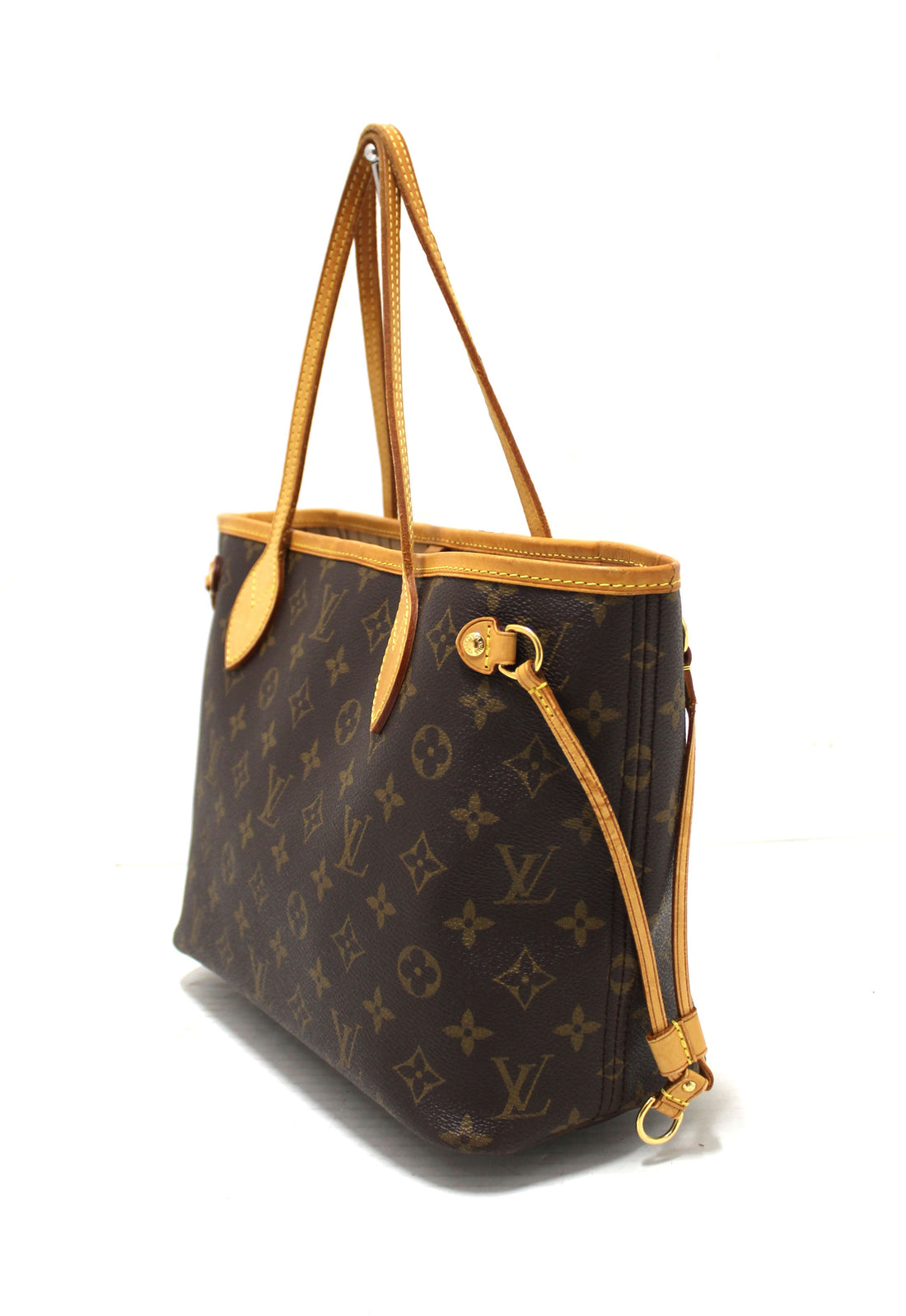Louis Vuitton Classic Monogram Neverfull PM Tote Shoulder Bag