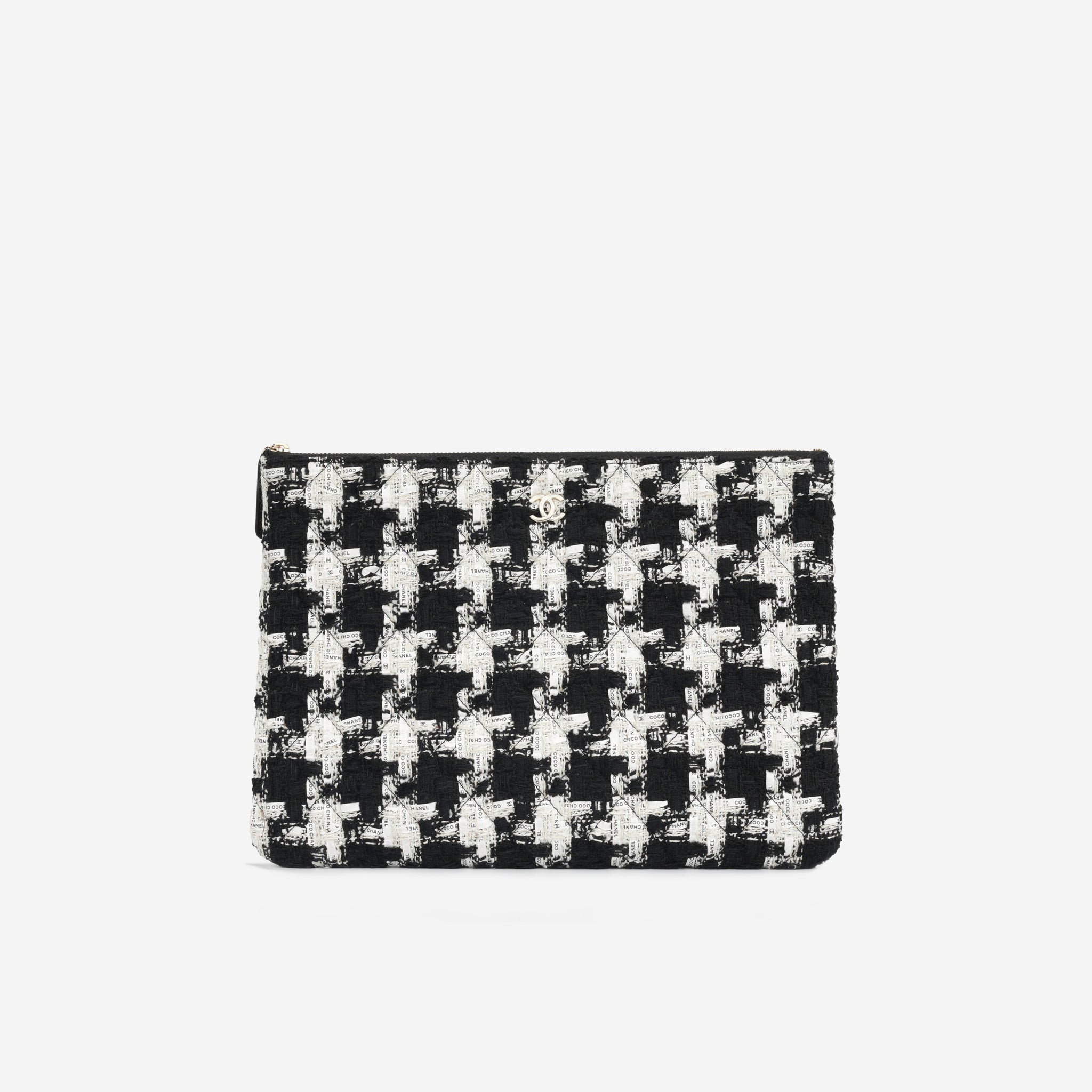 Chanel Quilted Tweed O-case