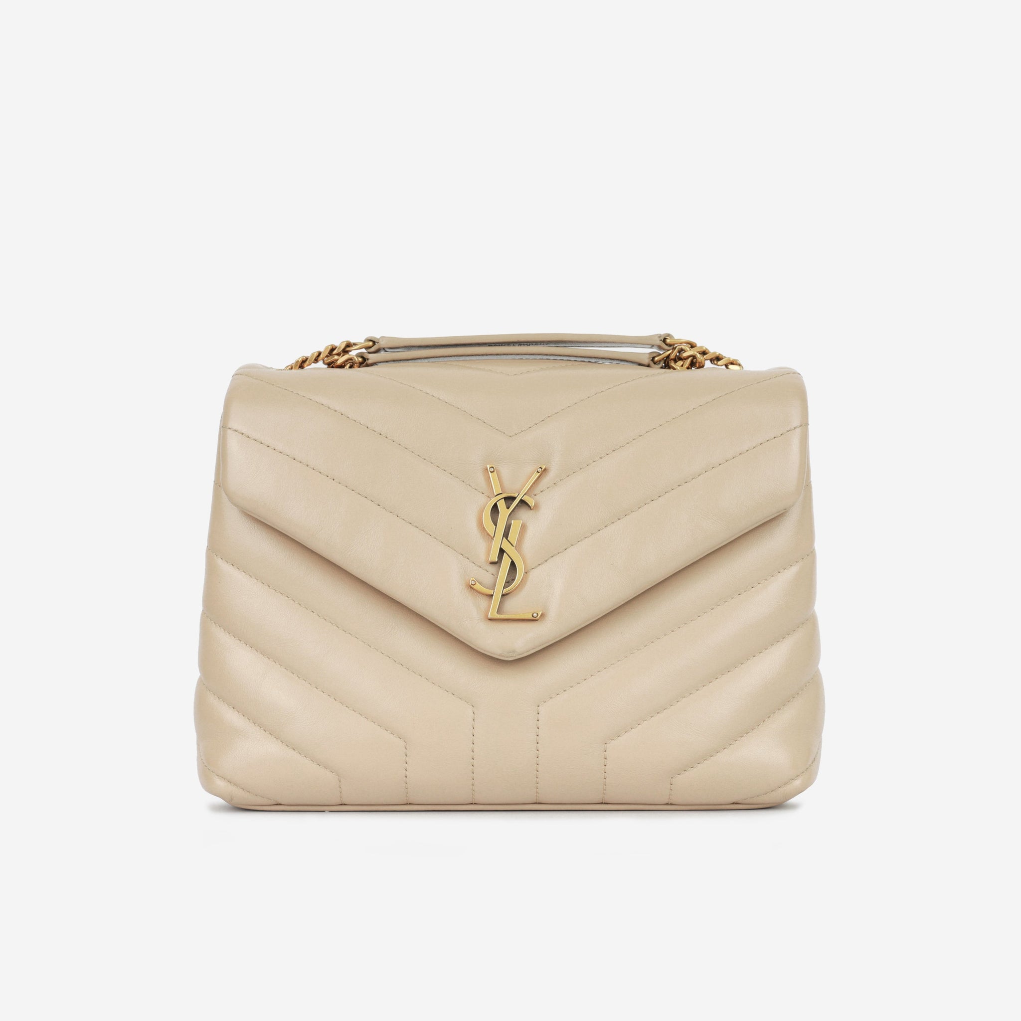 Yves Saint Laurent Small Lou Lou - Beige