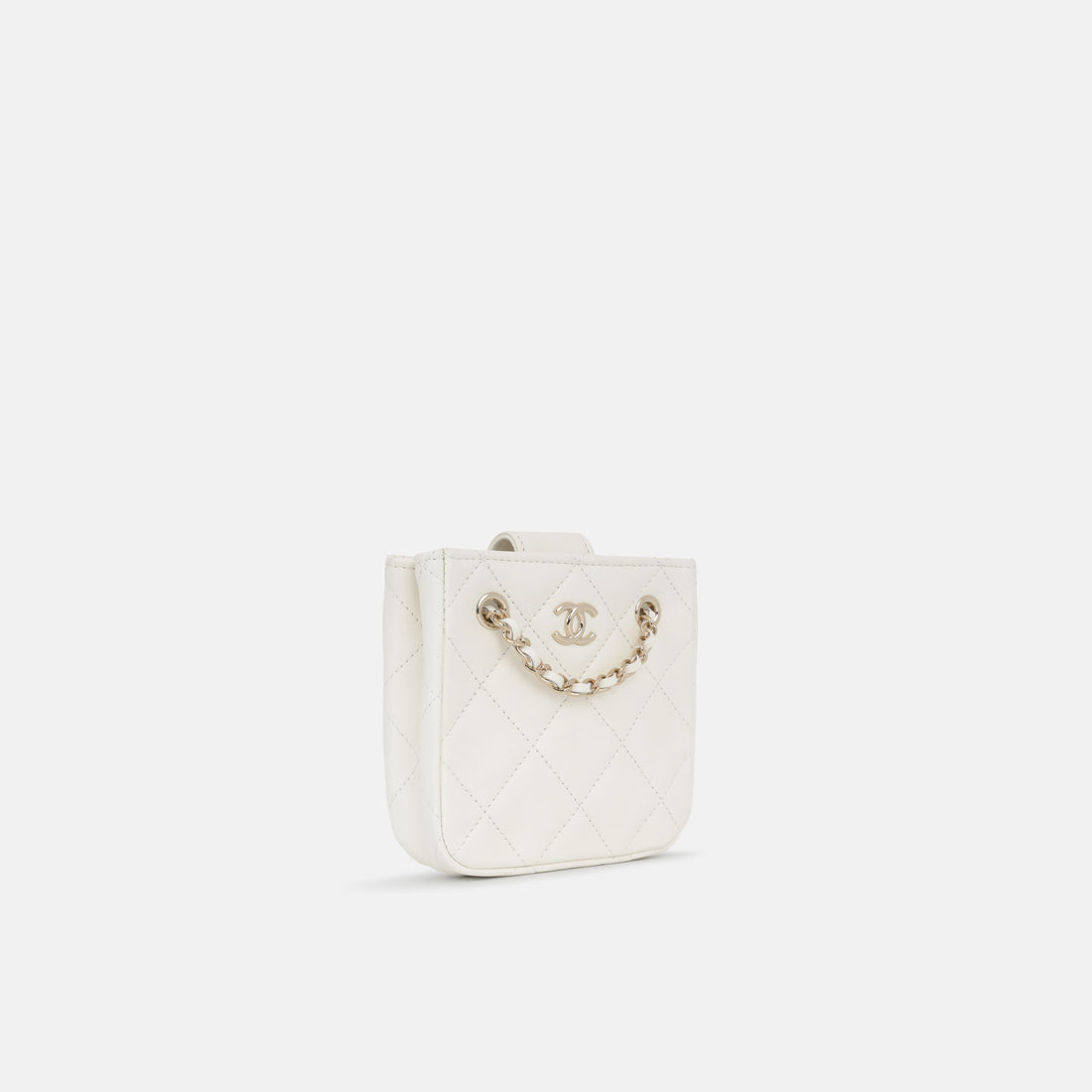 Chanel Tiny Square Clutch on Chain