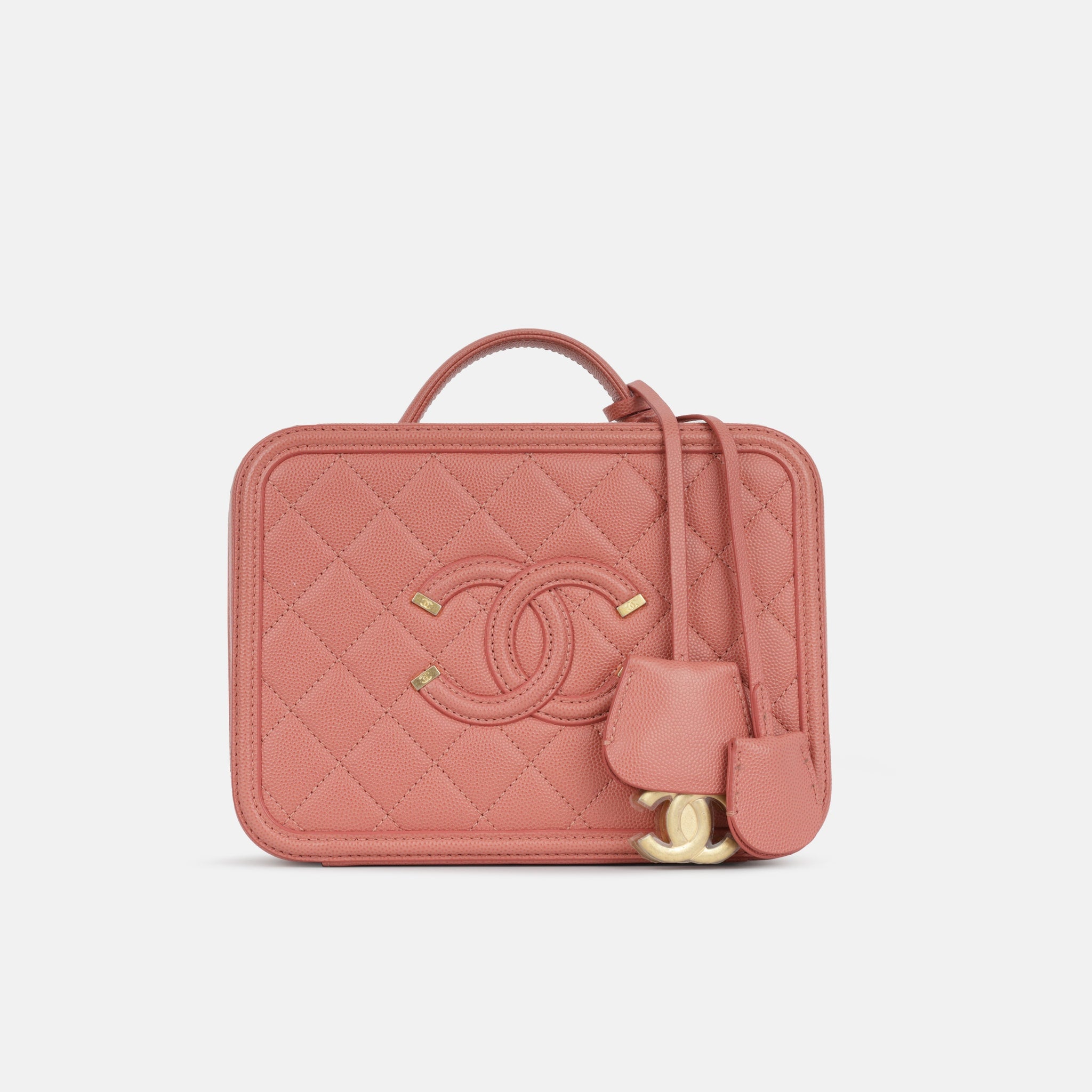 Chanel Filigree CC Vanity Case Medium
