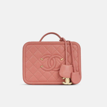 Chanel Filigree CC Vanity Case Medium