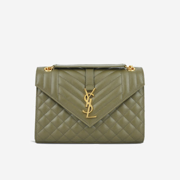 Yves Saint Laurent Medium Envelope - Khaki