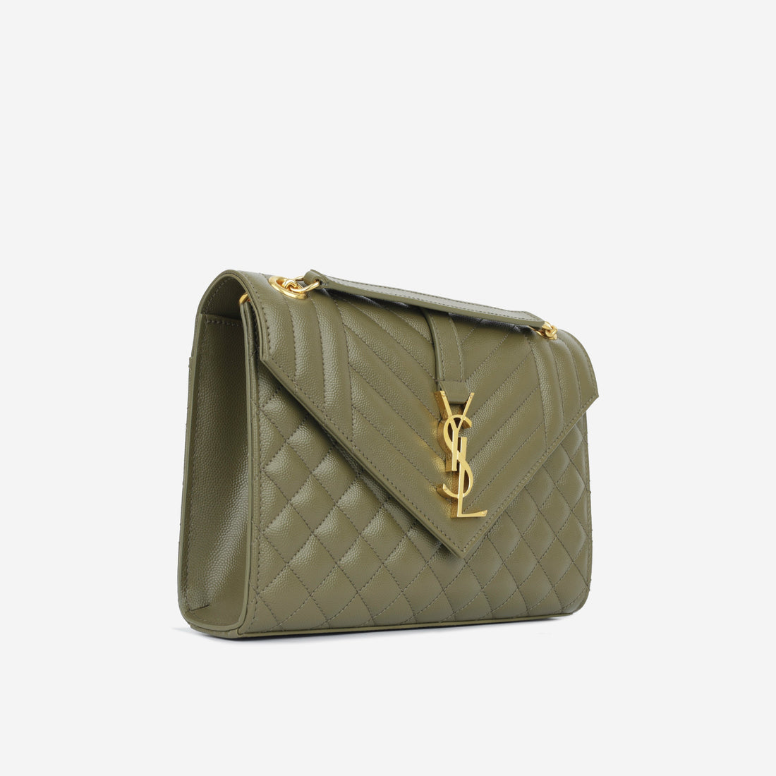 Yves Saint Laurent Medium Envelope - Khaki