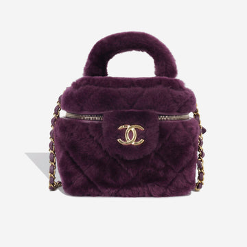 Chanel Shearling Vanity Case