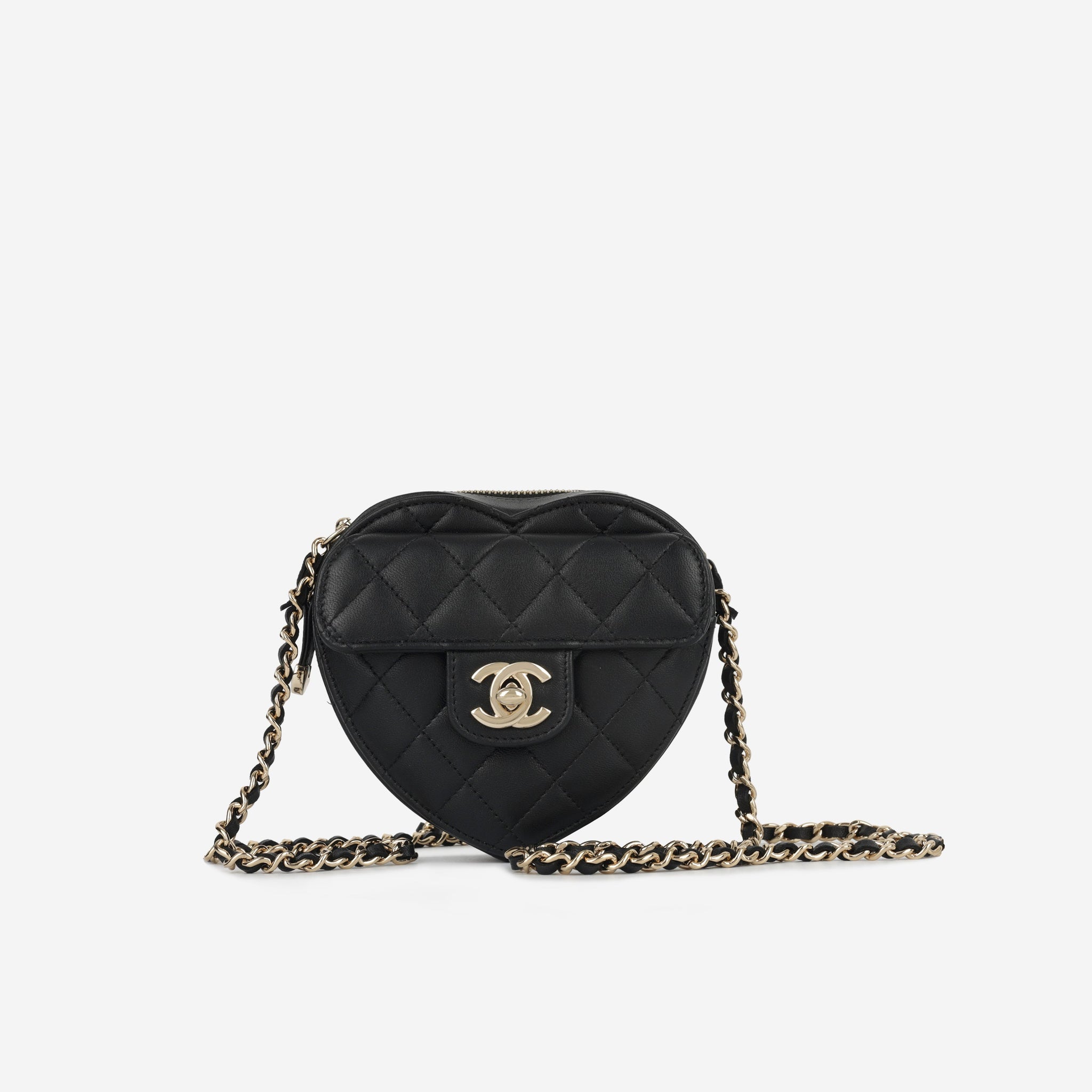 Chanel Small Heart Bag Black