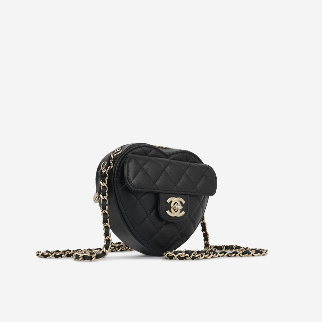 Chanel Small Heart Bag Black