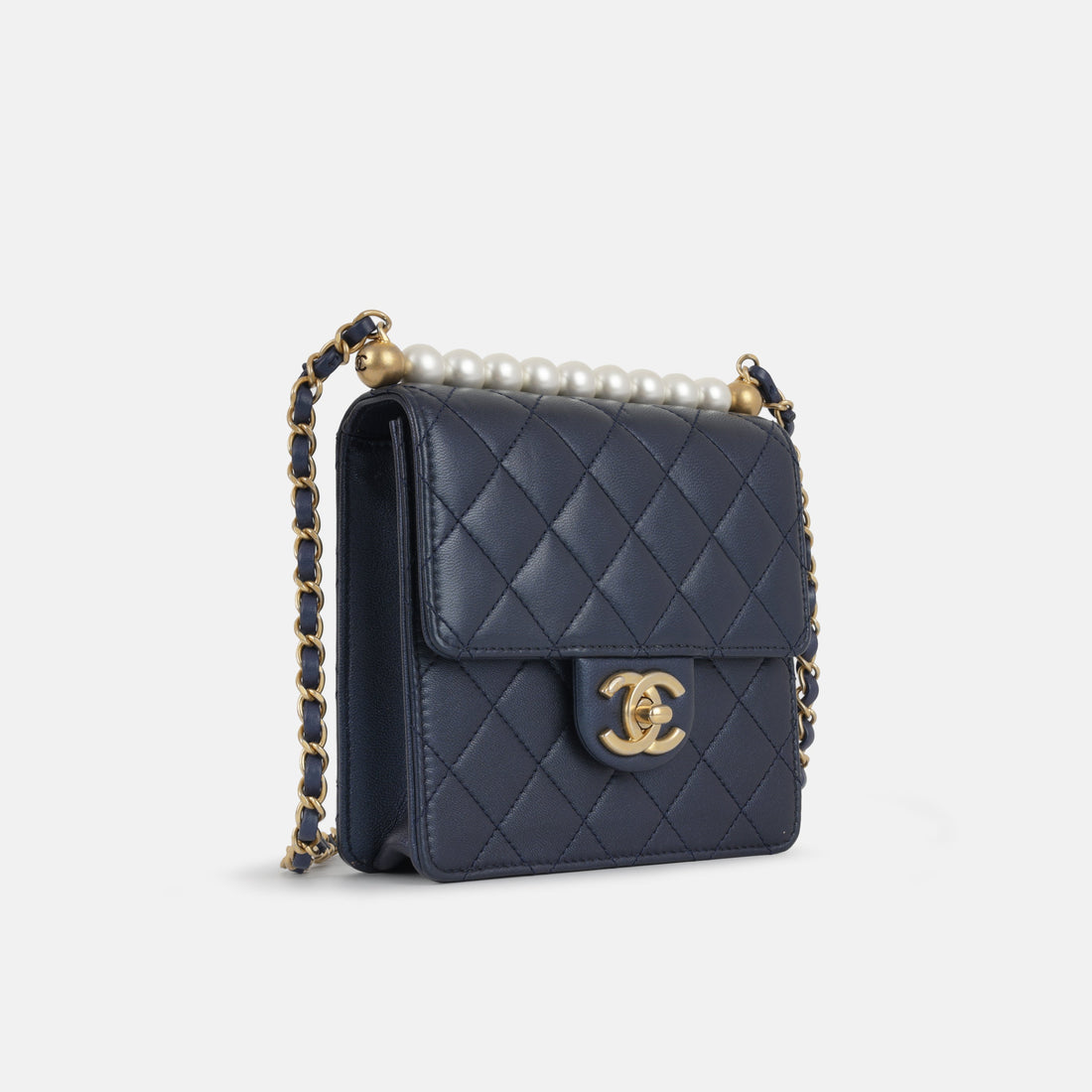 Chanel Vertical Pearl Flap Bag