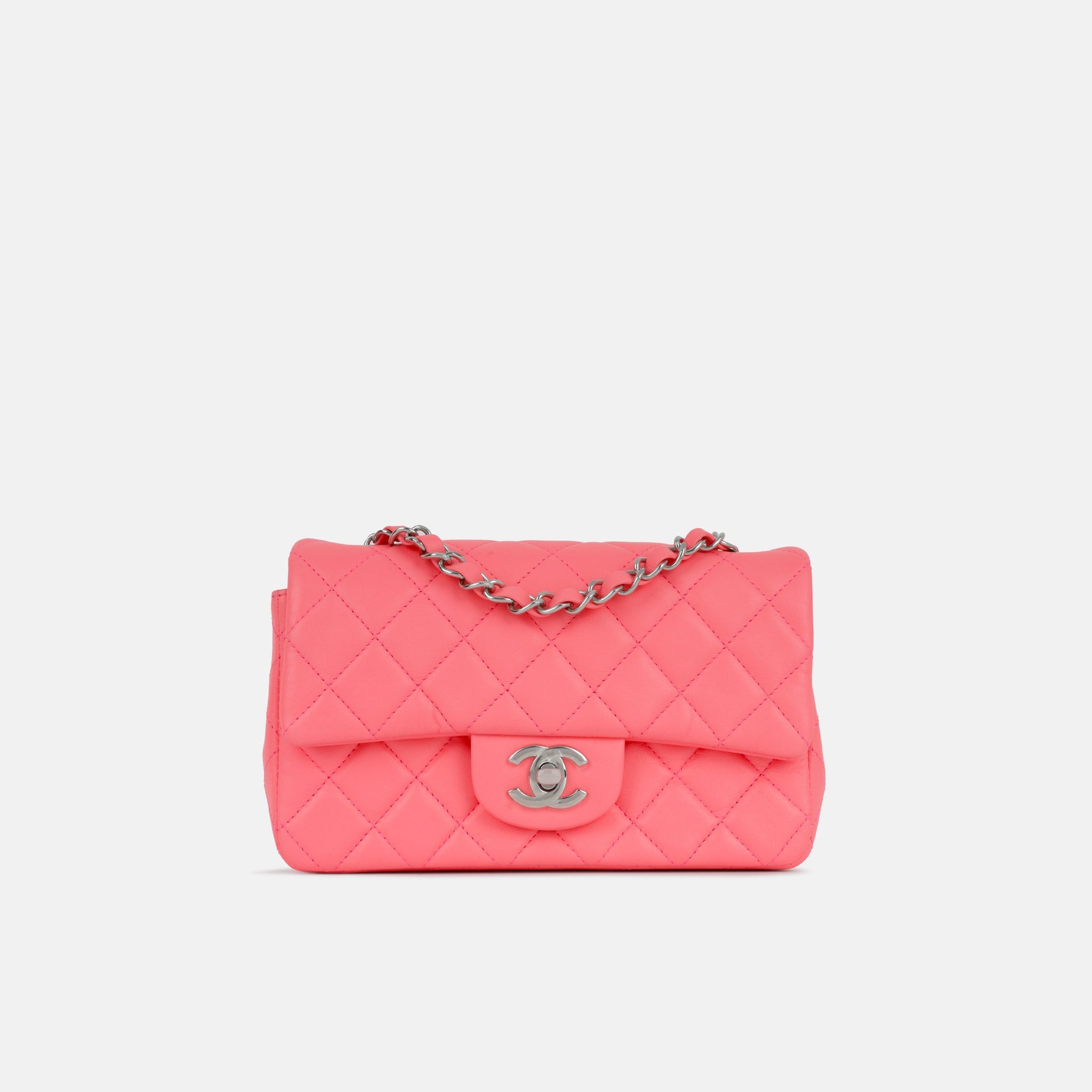 Chanel Mini Rectangular Neon Pink