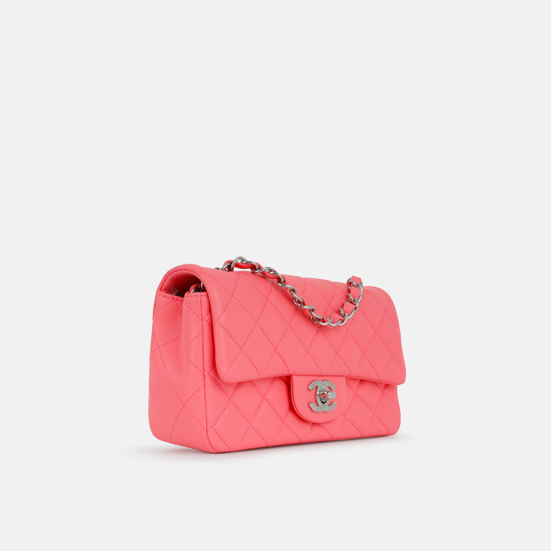 Chanel Mini Rectangular Neon Pink