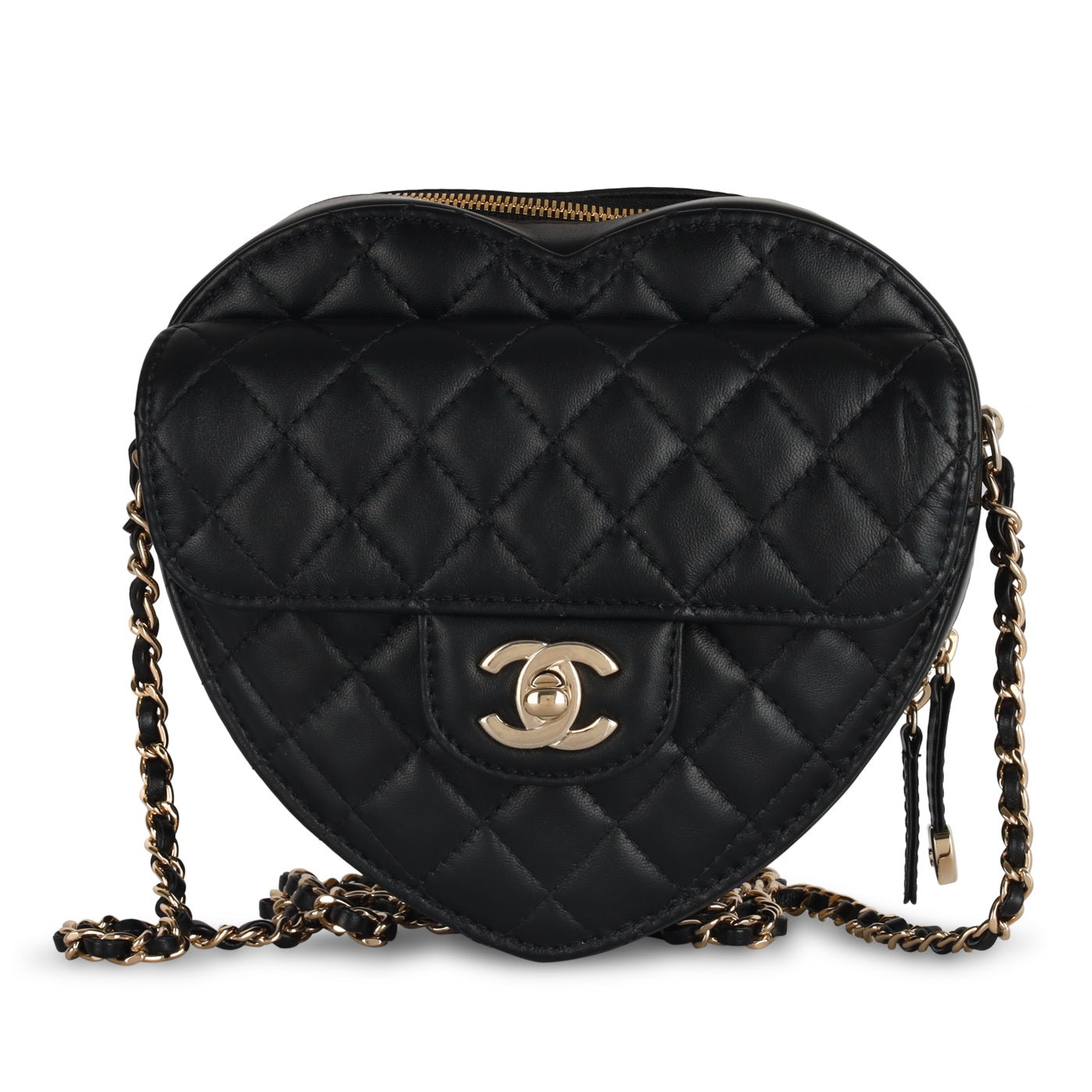 Chanel Large Heart Bag Black
