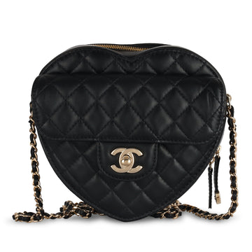 Chanel Large Heart Bag Black