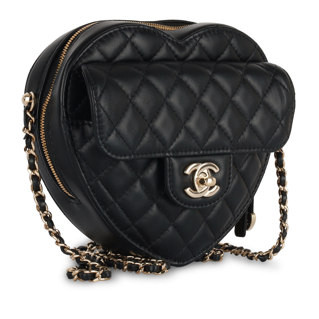 Chanel Large Heart Bag Black