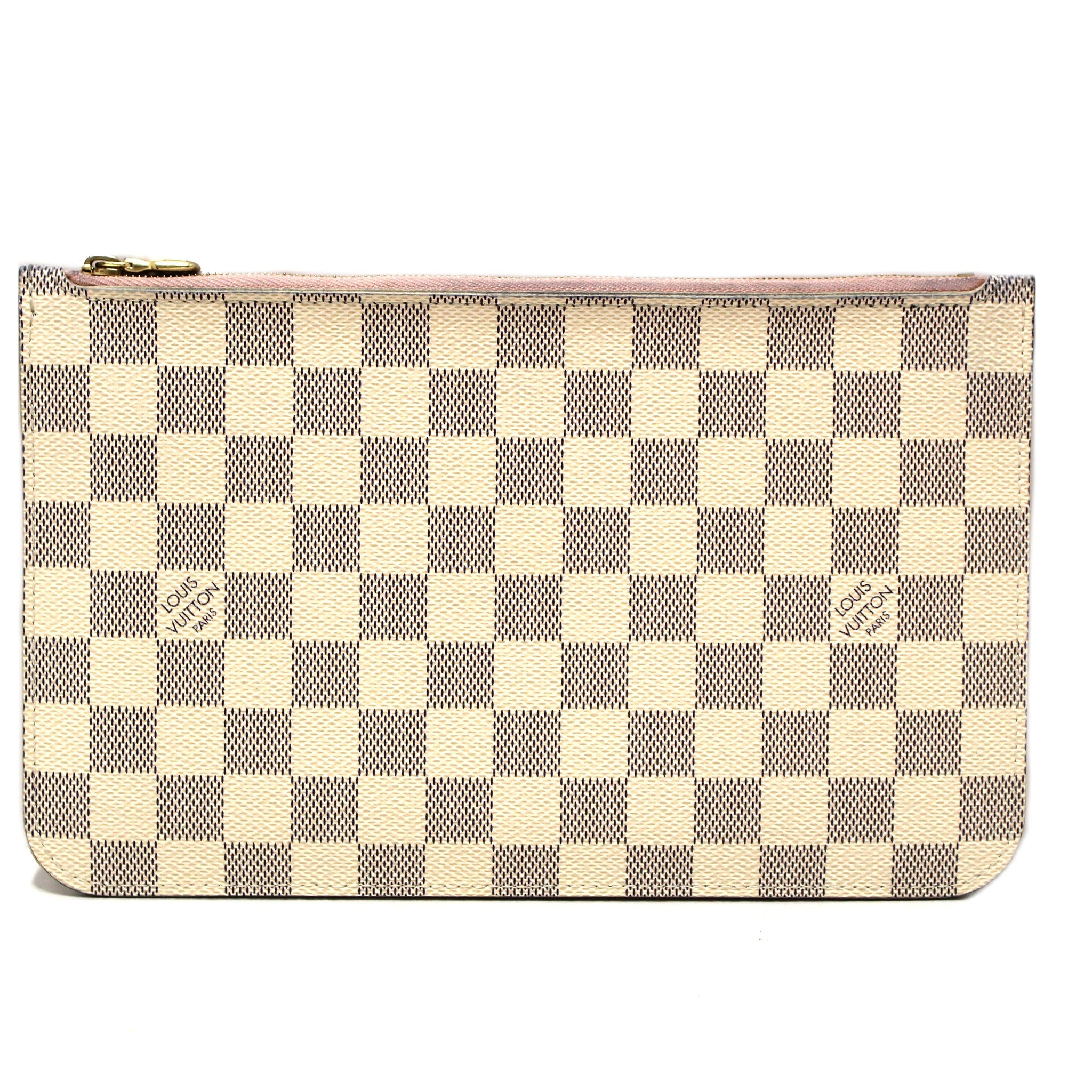 Louis Vuitton Damier Azur Canvas Neverfull Pouch Pochette