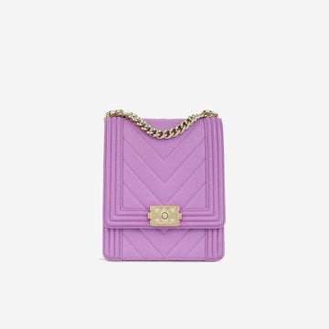 Chanel North South Boy Bag Purple