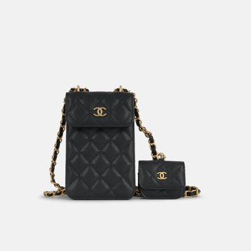 Chanel Phone and Airpods Crossbody