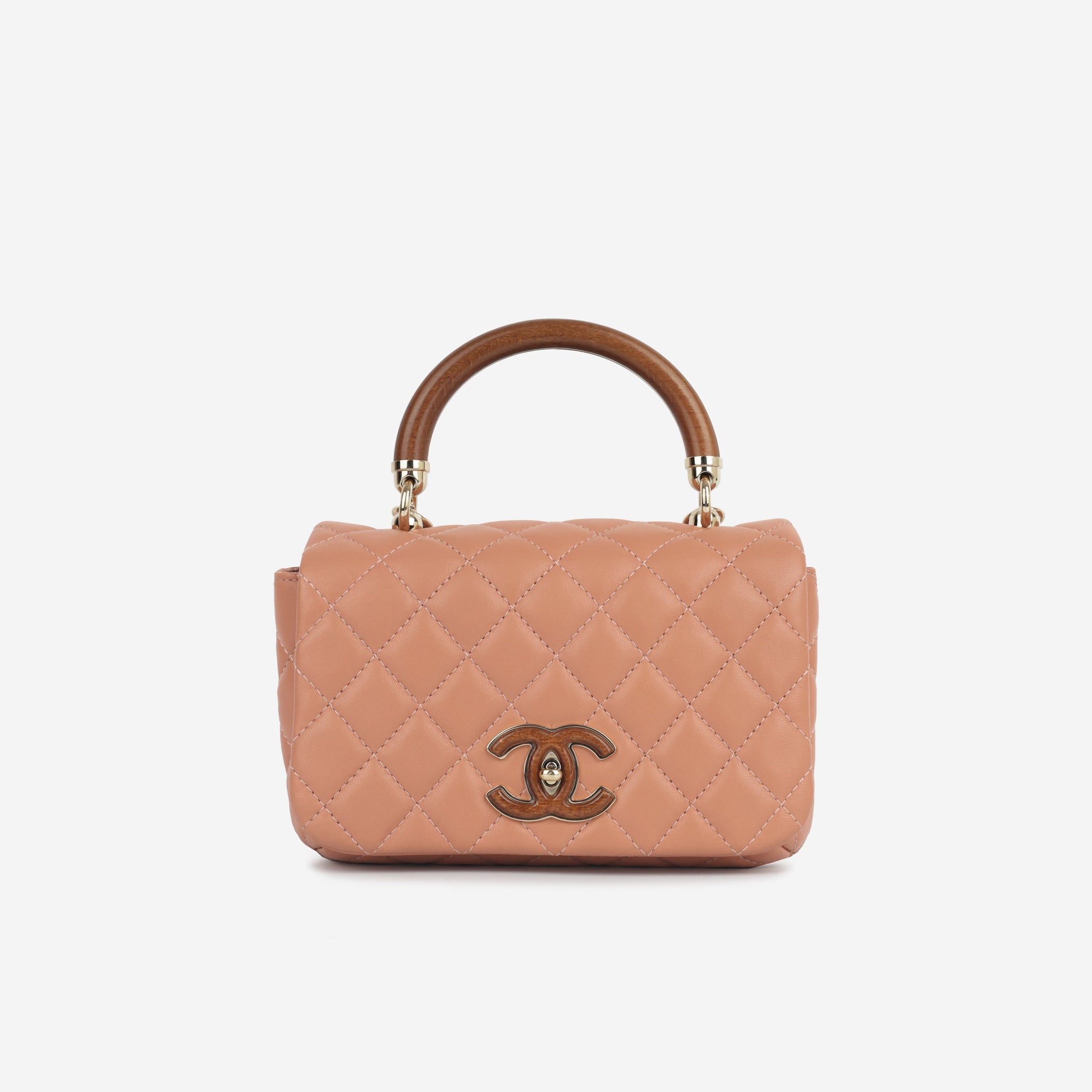 Chanel Mini Seasonal Wood Top Handle