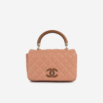 Chanel Mini Seasonal Wood Top Handle