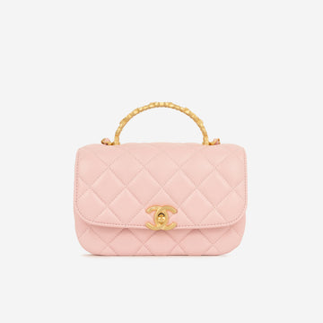 Chanel Seasonal Flap W/Logo Top Handle
