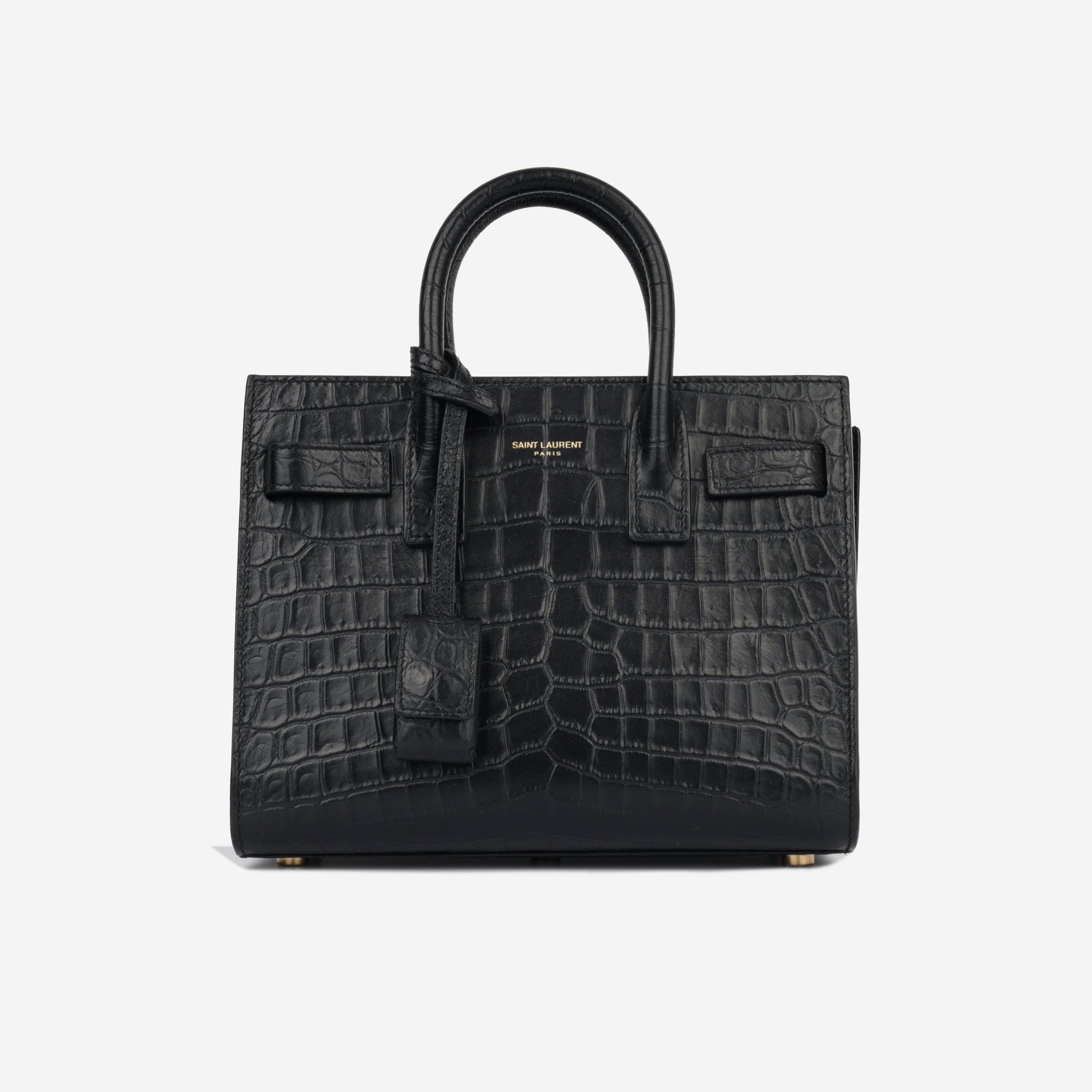 Yves Saint Laurent Nano Sac de Jour - Black Croc