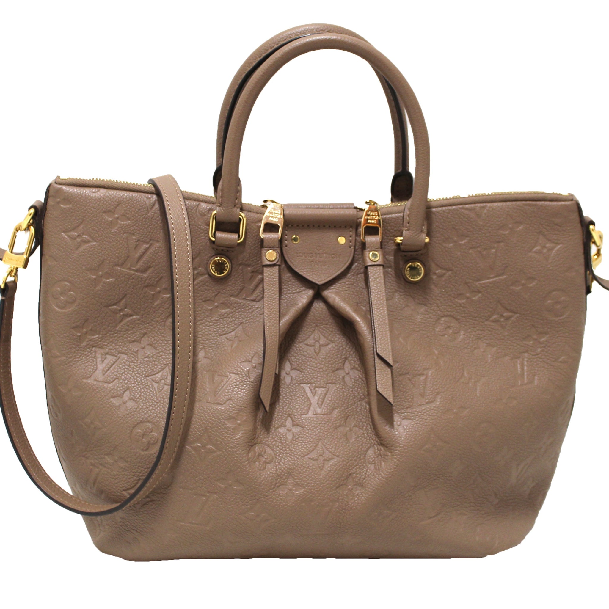 Louis Vuitton Gray Monogram Empreinte Leather Mazarine MM Bag