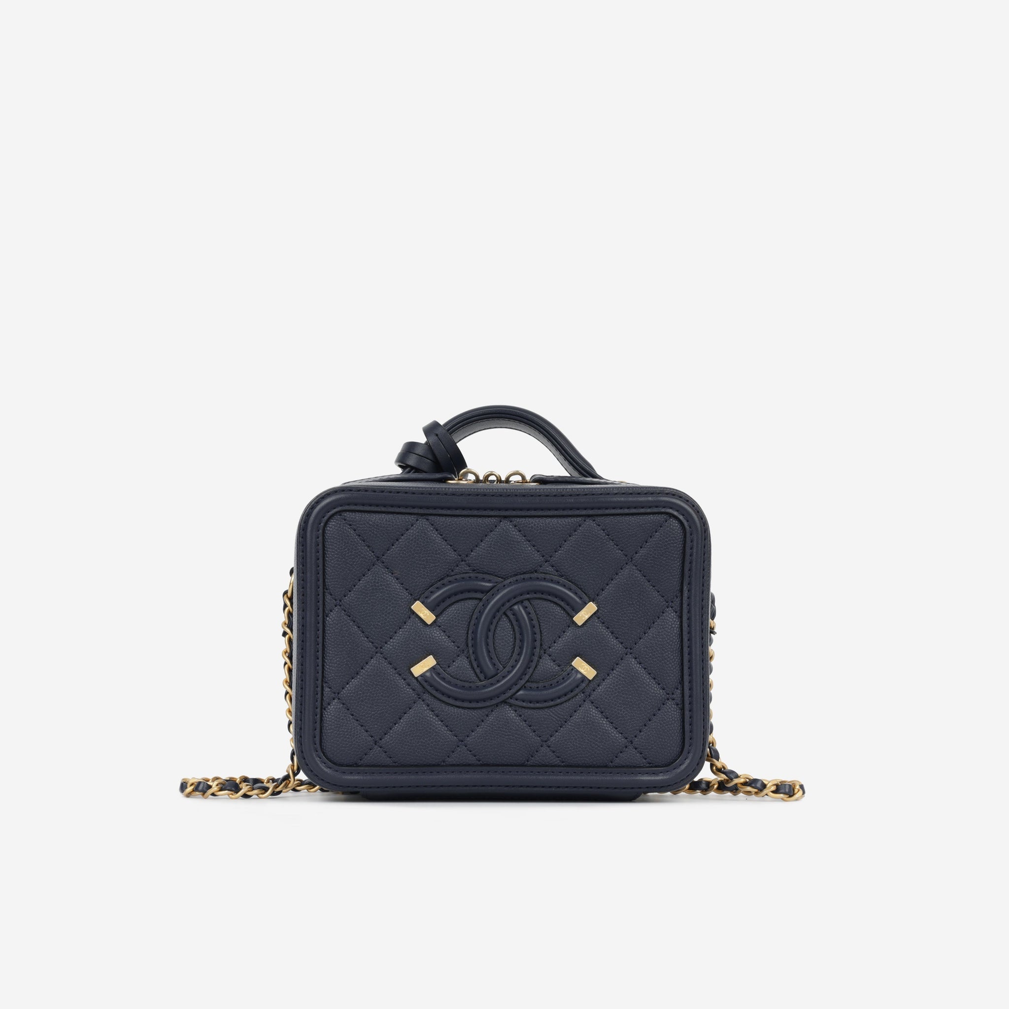 Chanel Filigree CC Vanity Case Small