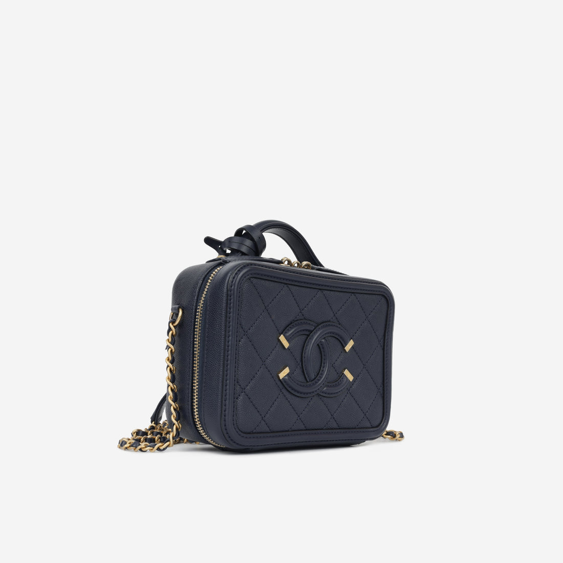 Chanel Filigree CC Vanity Case Small