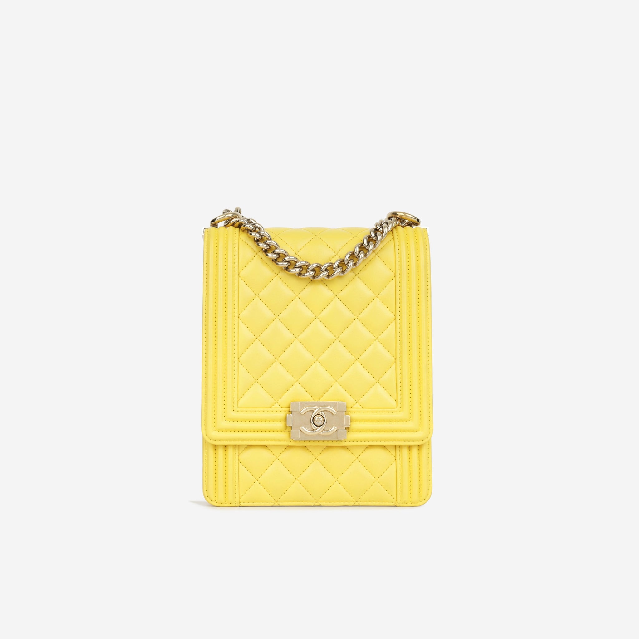 Chanel North South Boy Bag Yellow