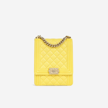 Chanel North South Boy Bag Yellow