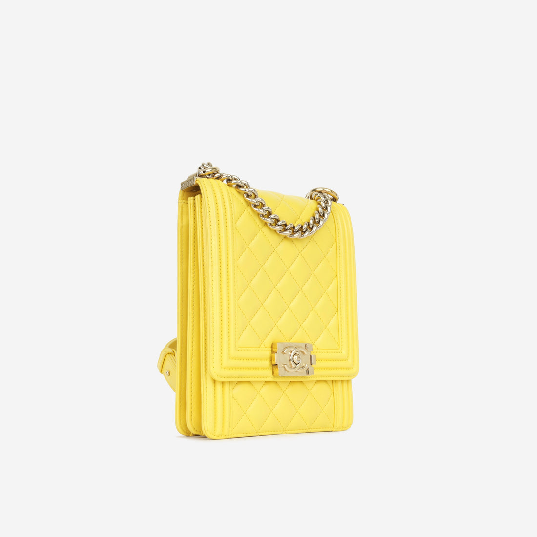 Chanel North South Boy Bag Yellow