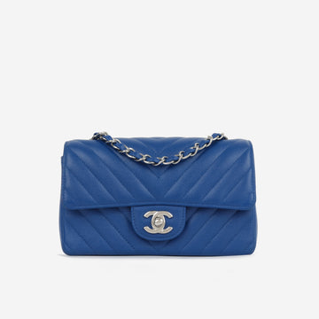 Chanel Mini Rectangular Blue Chevron