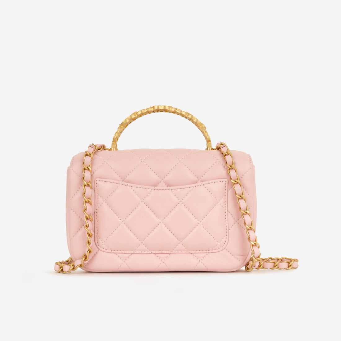 Chanel Seasonal Flap W/Logo Top Handle