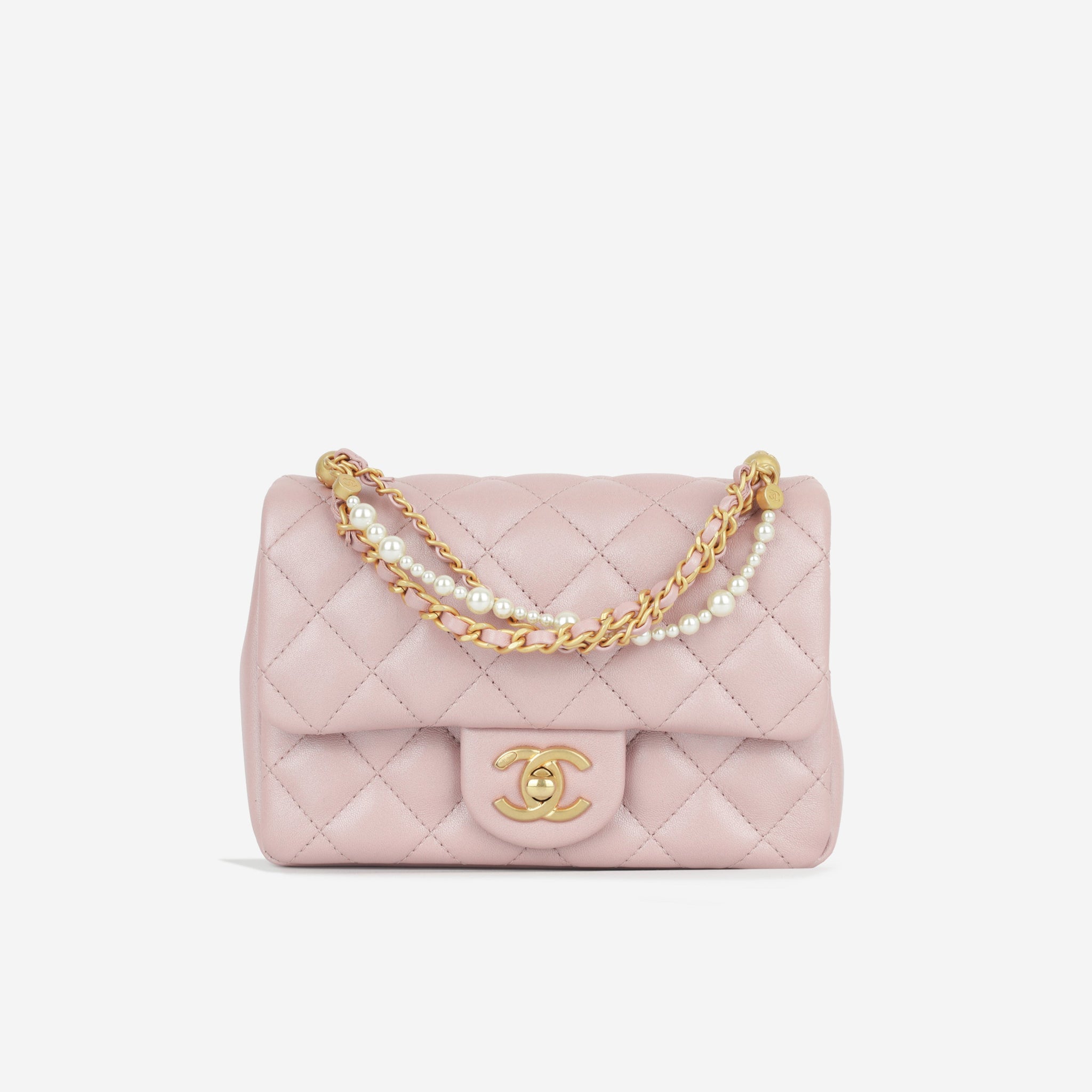 Chanel Mini Square Pearl Twist