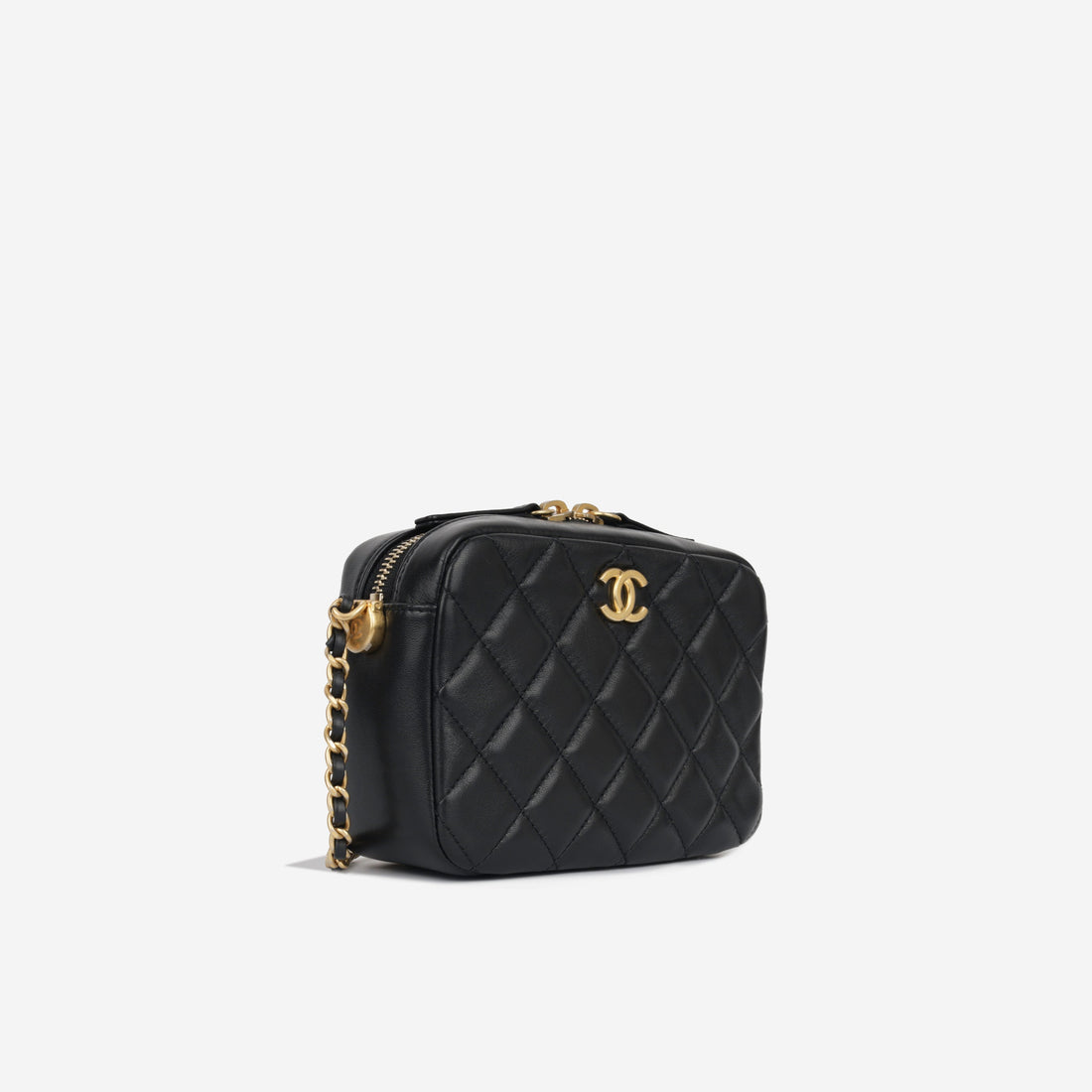 Chanel Mini Camera Pearl Crush Black Lambskin