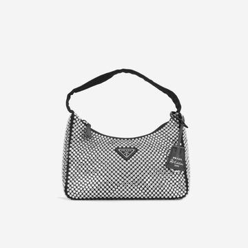Prada Satin Mini Bag with Crystals