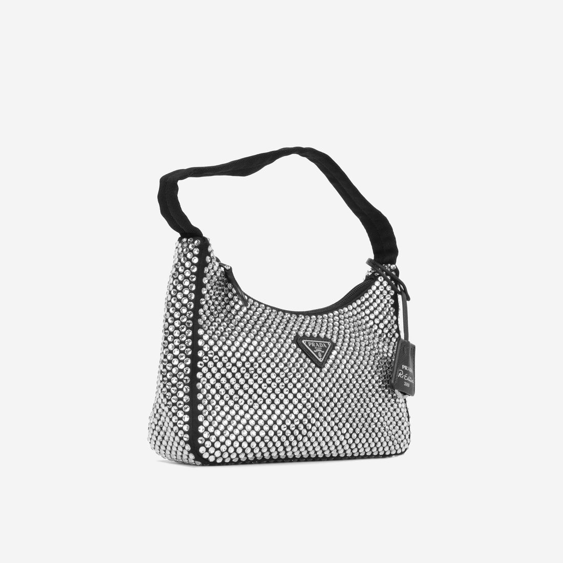 Prada Satin Mini Bag with Crystals