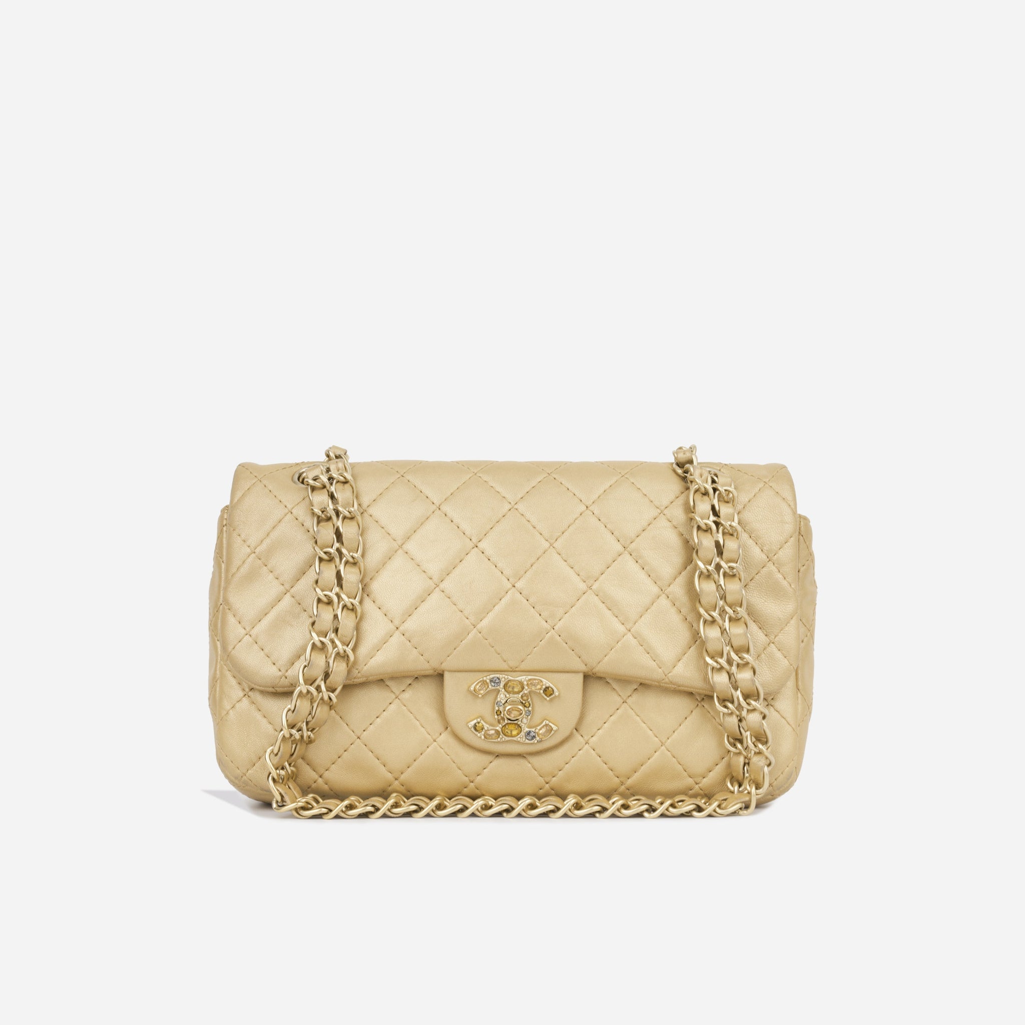 Chanel Seasonal Flap  Champagne Gold