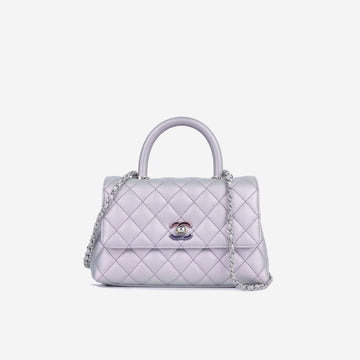 Chanel Small Coco Handle Purple Iridescent