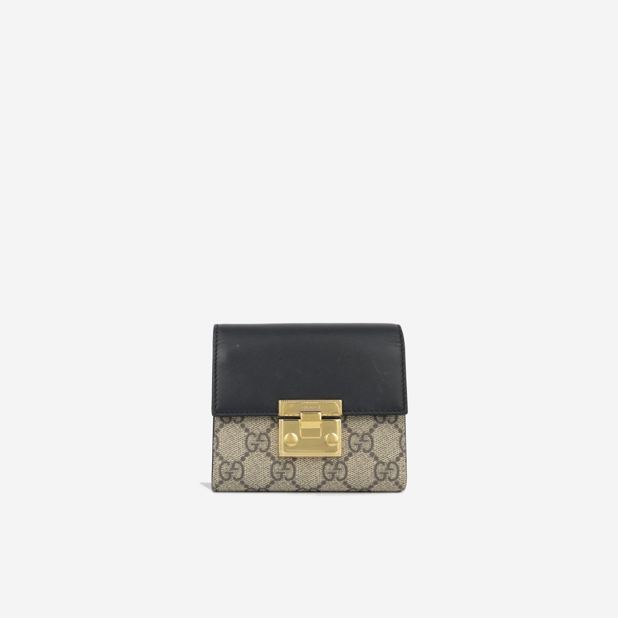 Gucci Padlock Flat GG Wallet
