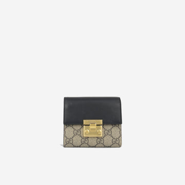 Gucci Padlock Flat GG Wallet