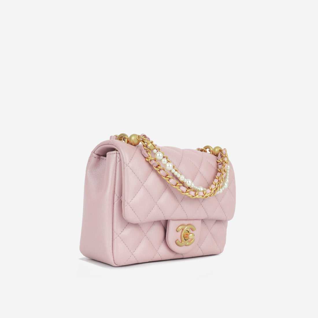 Chanel Mini Square Pearl Twist