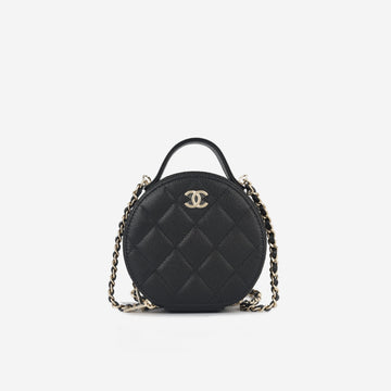 Chanel Round Clutch on Chain with Handle
