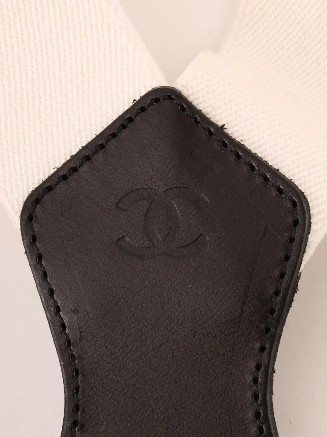 Top Quality Chanel Logo Suspenders White