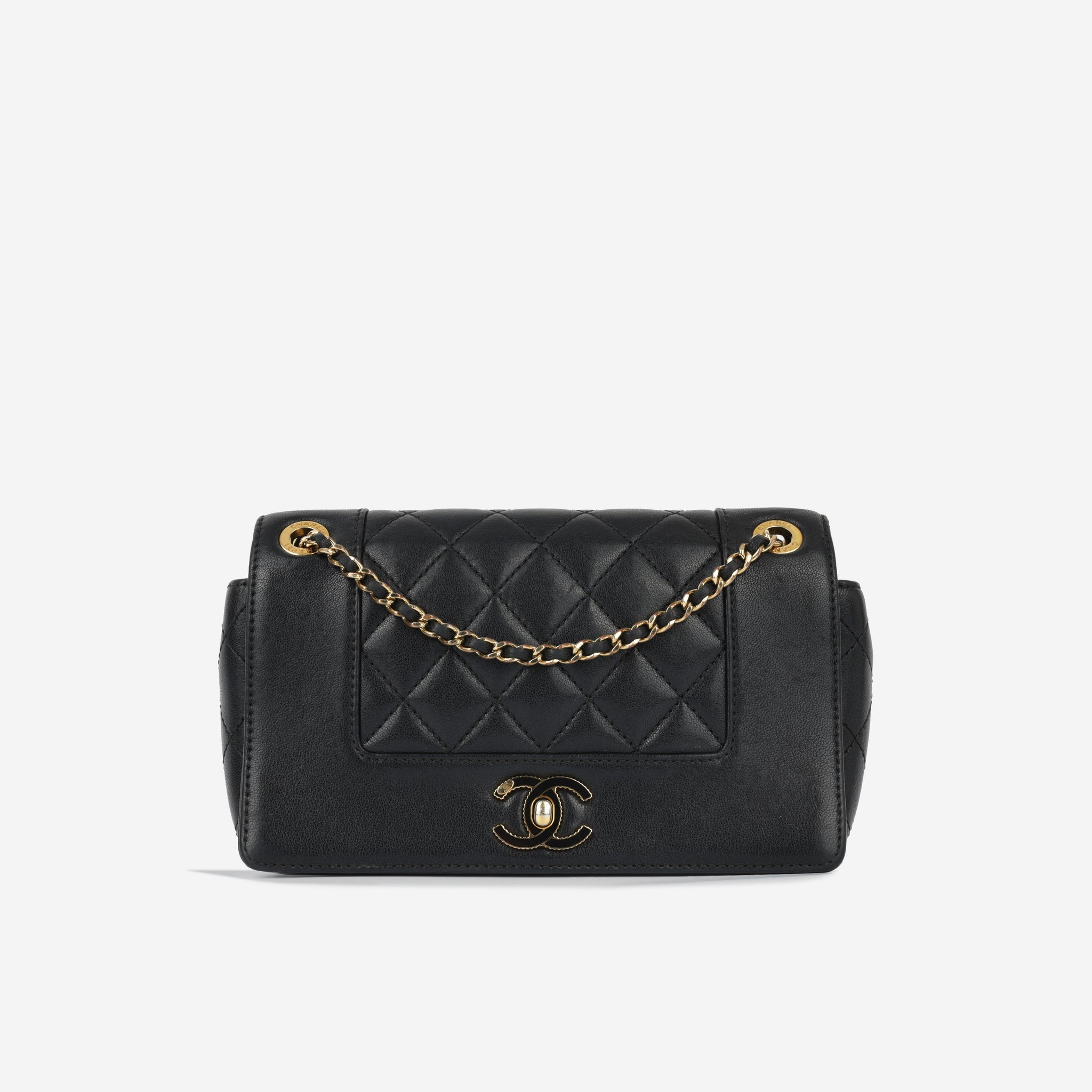 Chanel Mini Mademoiselle Black Calfskin
