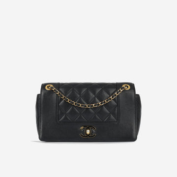 Chanel Mini Mademoiselle Black Calfskin