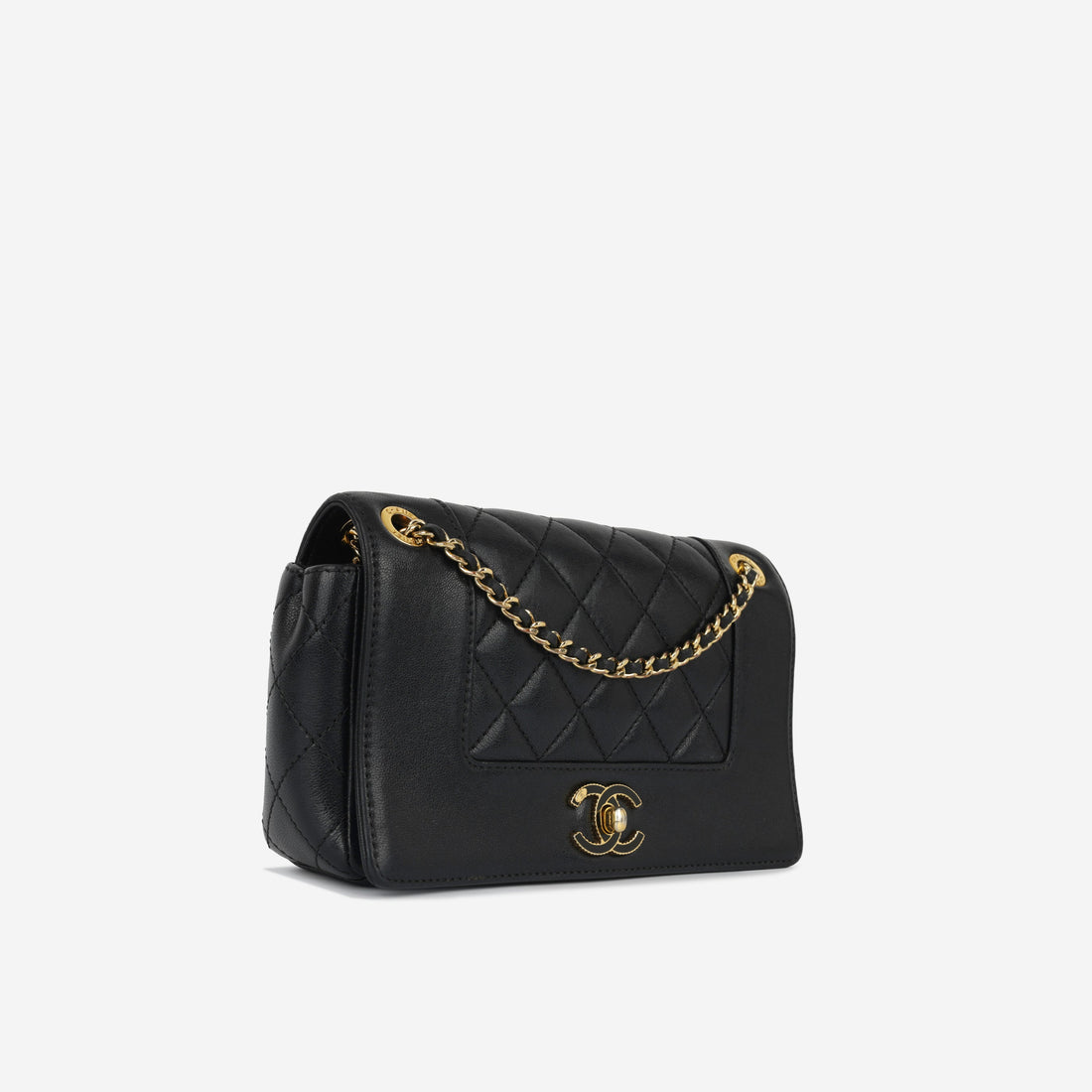 Chanel Mini Mademoiselle Black Calfskin