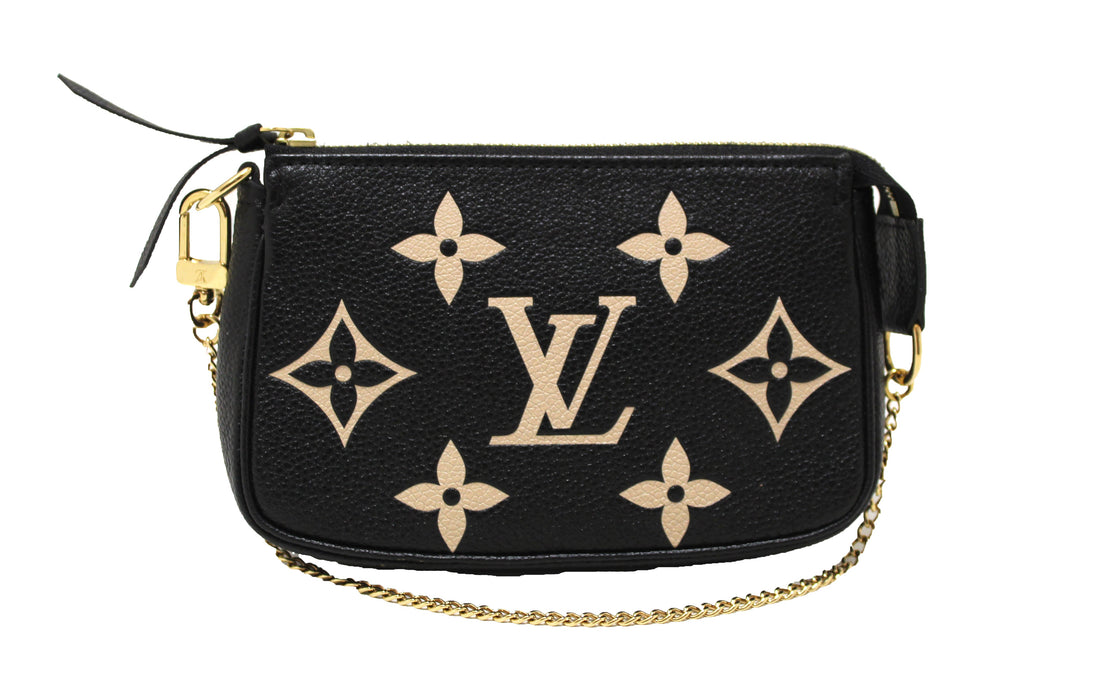 Louis Vuitton Bicolor Monogram Empreinte Leather Mini Pochette Accessoires